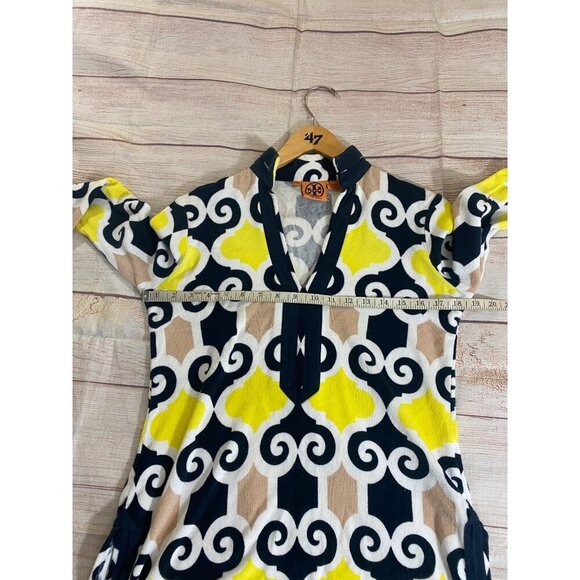 Tory Burch Women's Long Sleeve Multi Color Pull Over Tunic - XS - Picture 8 of 12